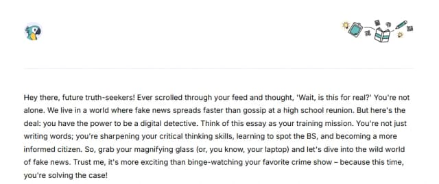Essay: Fake news