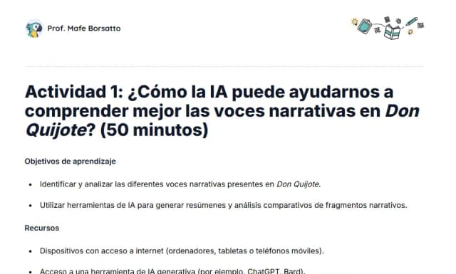 Voces narrativas en Don Quijote y el uso de la IA en su análisis