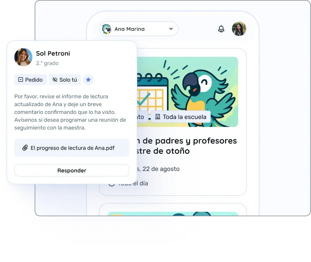 Comunicación all-in-one con la escuela
