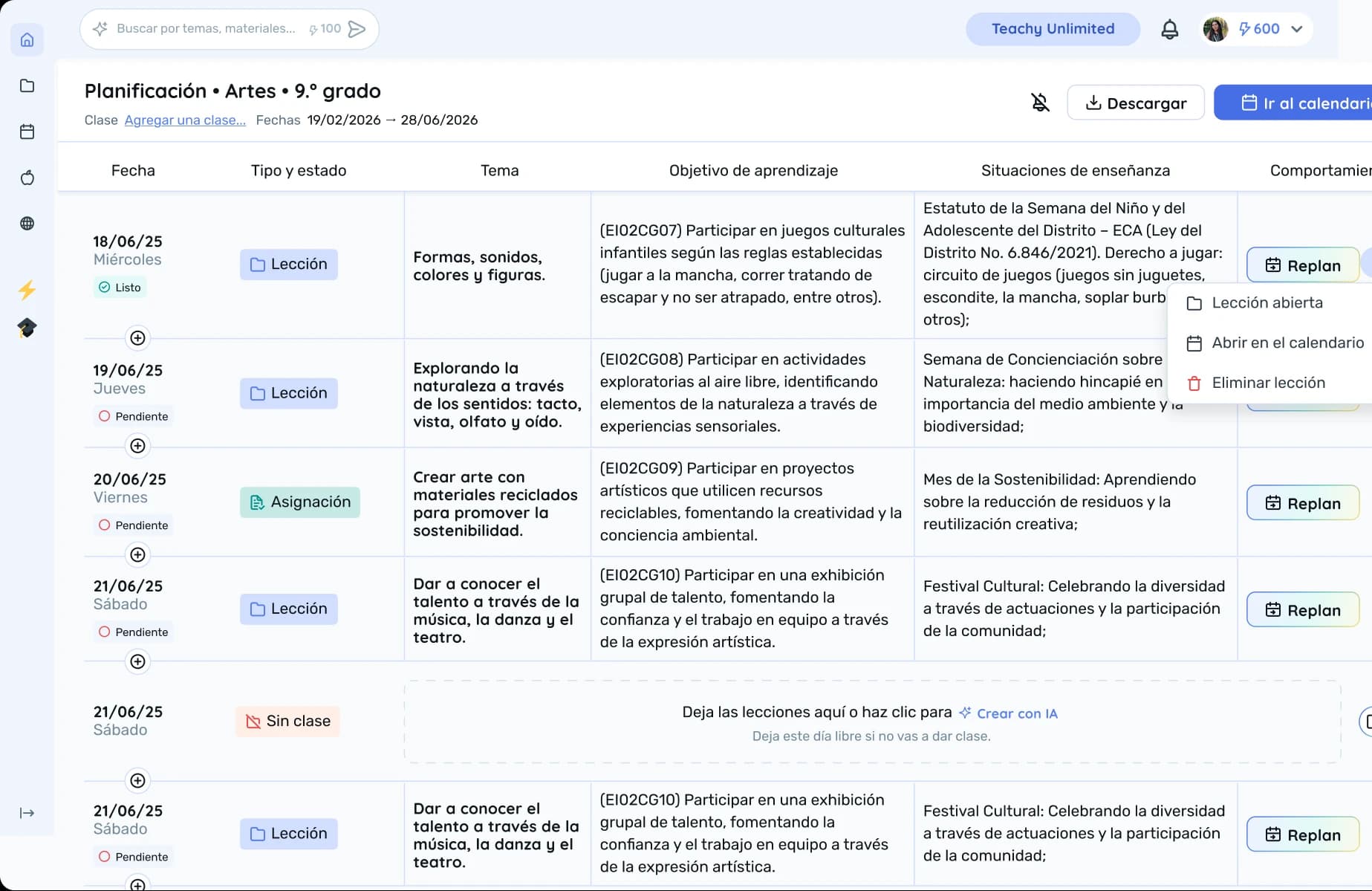 Planificación