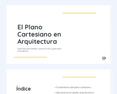 El Plano Cartesiano en Arquitectura